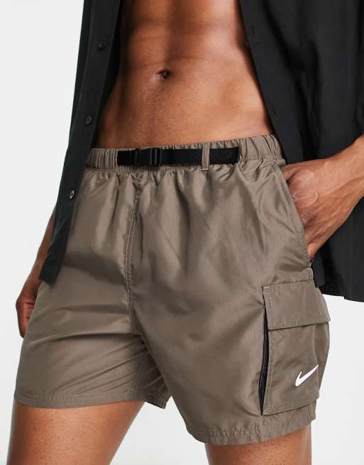 vender Colapso Estacionario Nike Swimming 5 inch cargo shorts in gray | ASOS