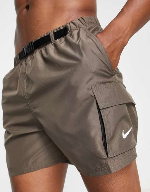 Nike Swimming 5 inch cargo shorts in grey | ASOS