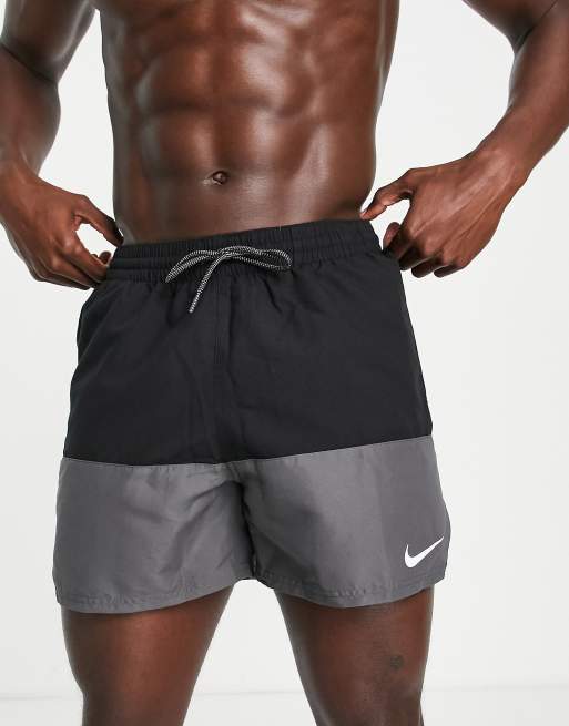 Black and discount gray nike shorts