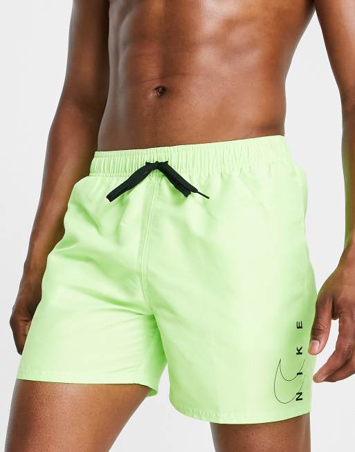 Nike green swim sales shorts