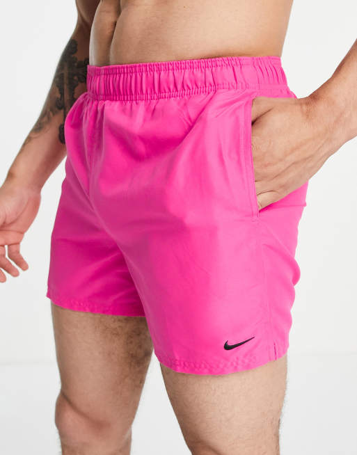 Nike Swimming 5 inch swim shorts in pink