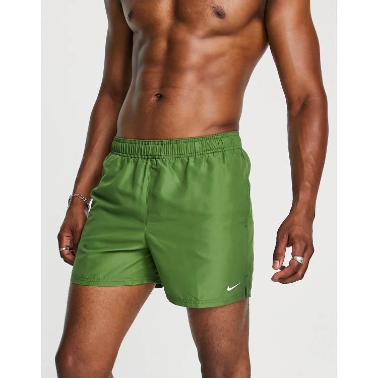 Serafín whisky Buena suerte Nike Swimming 5 inch Volley shorts in green | ASOS