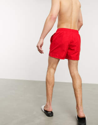 red nike swim shorts