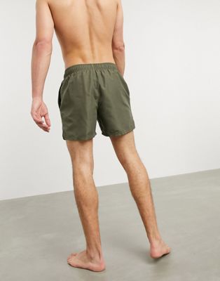 nike swimming 5inch volley shorts in khaki