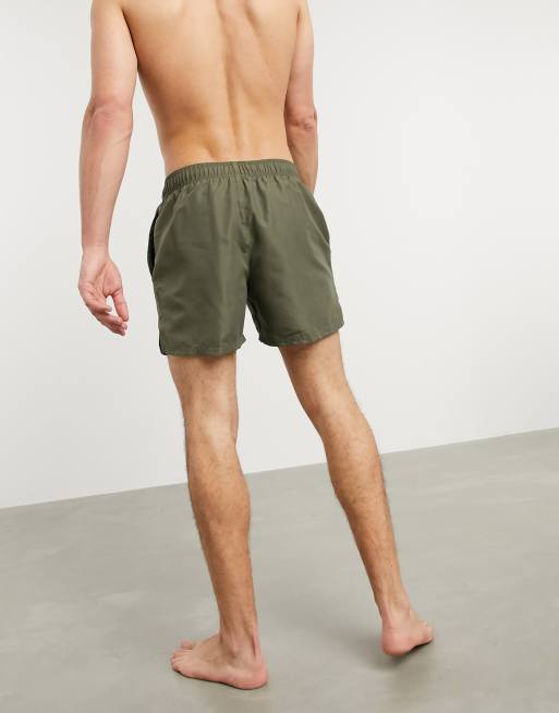 Nike khaki swim shorts best sale