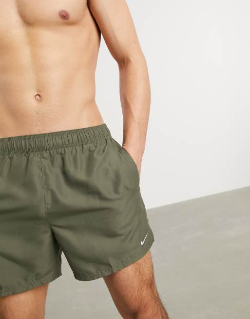 Nike Swimming 5inch Volley shorts in khaki