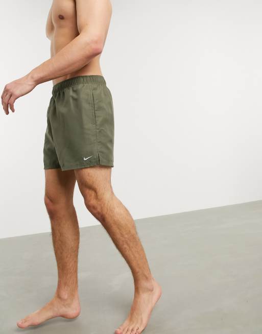 Green nike cheap swim shorts