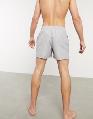 nike swimming 5inch volley shorts in white