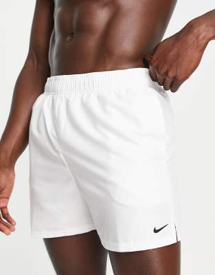 Nike Swimming 5inch Volley shorts in white