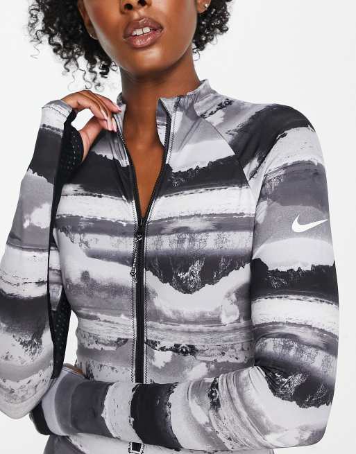 Nike Swimming - Adventure - Maillot 1 pièce à manches longues - Noir, 3 de 4