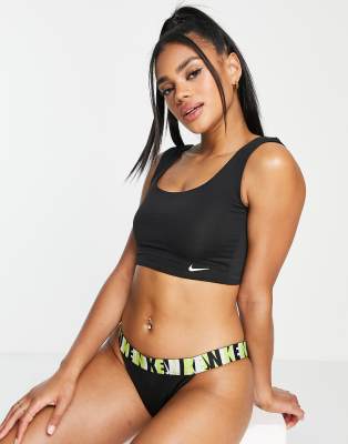 Nike Swimming bikini top in black