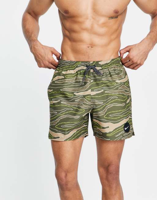 Nike camo cheap swim shorts