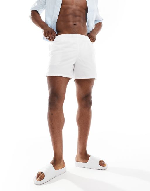 Nike Swimming Essential 5 inch volley swim shorts in white ASOS