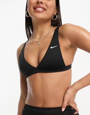 Essentials bralette bikini top in black