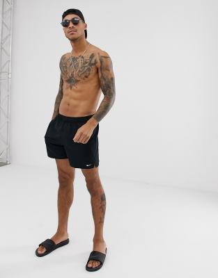 nike swimming exclusive volley super short swim short in black