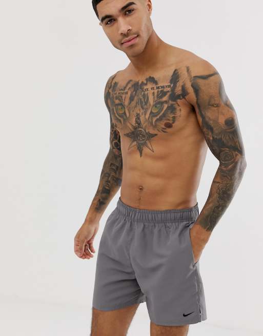 Nike Swimming exclusive volley super short swim short in grey ASOS