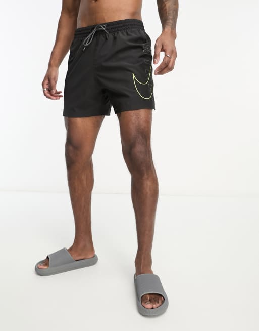 Nike Swimming - Explore - Short de bain 5 pouces avec grand logo sur le côté - Noir , 3 de 4