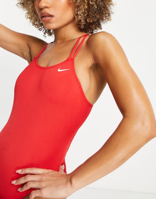 Nike store swimsuit red