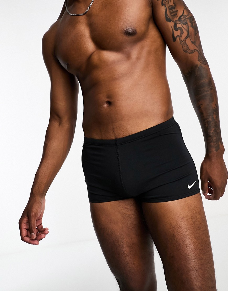 Nike Swimming Hydrastrong tight performance swim trunks in black