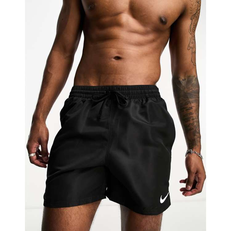 Nike swimming exclusive volley super discount short swim short in black