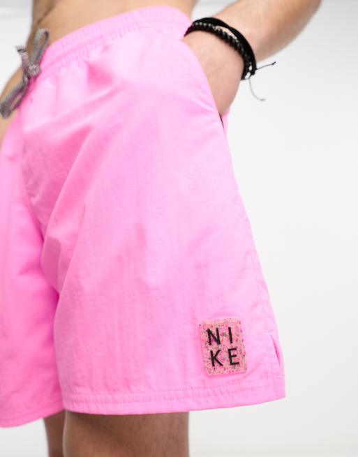 Nike Swimming Icon Volley 7 inch swim shorts in pink, 2 of 4