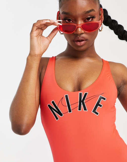 Nike best sale logo swimsuit