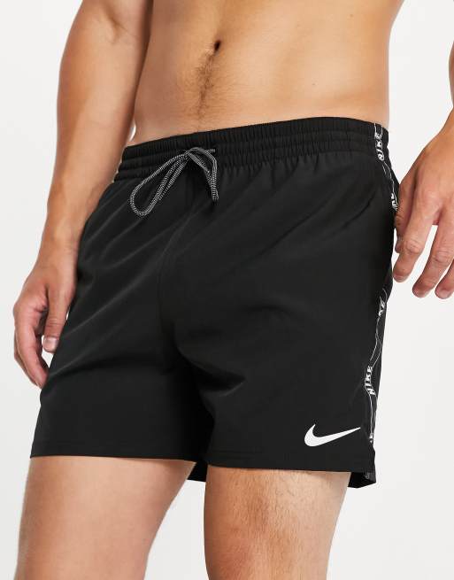 Nike air logo tape shorts in white, ASOS