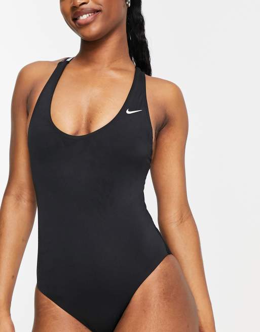 Black nike hot sale bathing suit