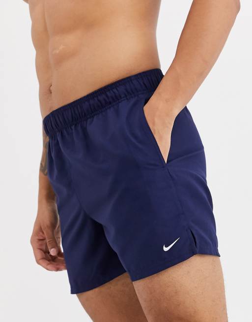 Nike Swimming - Pantaloncini da bagno stile volley molto corti blu navy, 3 di 4