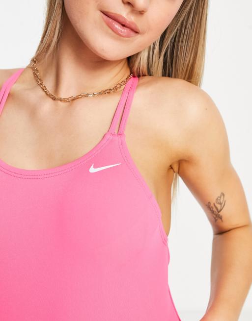 Nike Swimming - Pink badedragt med bånd bagpå, 3 af 4