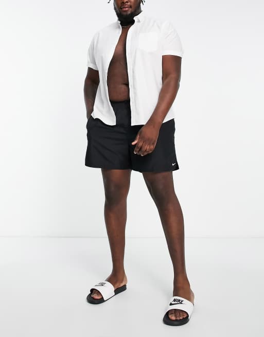 Nike Swimming Plus Volley 5 inch shorts in black 