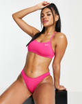 [Nike Swimming] Nike Swimming racerback bikini top in pink L Pink