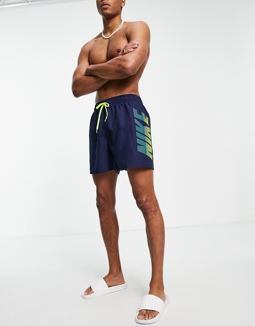 Nike Swimming Rift 5-inch volley shorts in navy