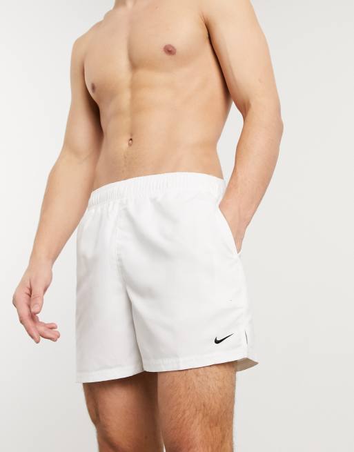 Nike Swimming - Short de bain style volley 5 po - Blanc , 3 de 4
