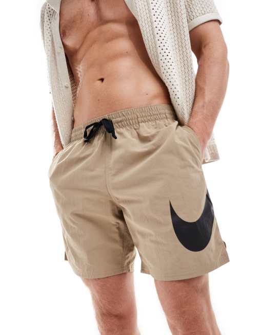 Nike Swimming Specs 7 inch volley swim shorts in khaki, 2 of 4