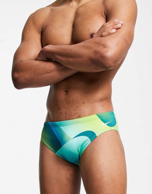 Nike Swimming – Spectrum – Badehose in Grün