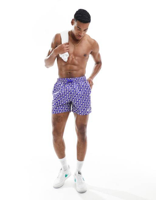 水着・ラッシュガード NIKE / SWOOSH TWO TONE COLOR SWIM SHORTS Nike Swimming Swoosh Link 5 inch volley swim shorts in persian