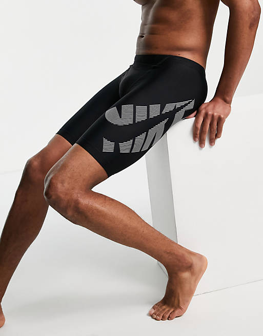 Nike Swimming tilt Jammers shorts in black