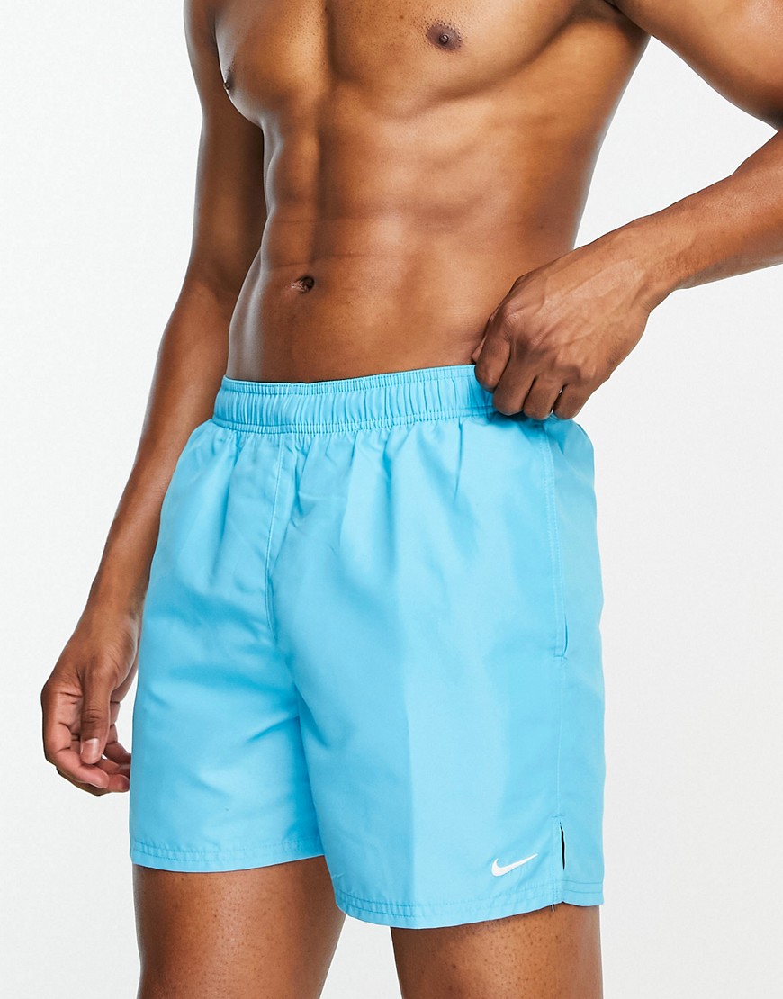 Nike Swimming Volley 5 Inch Swim Shorts In Blue-gray