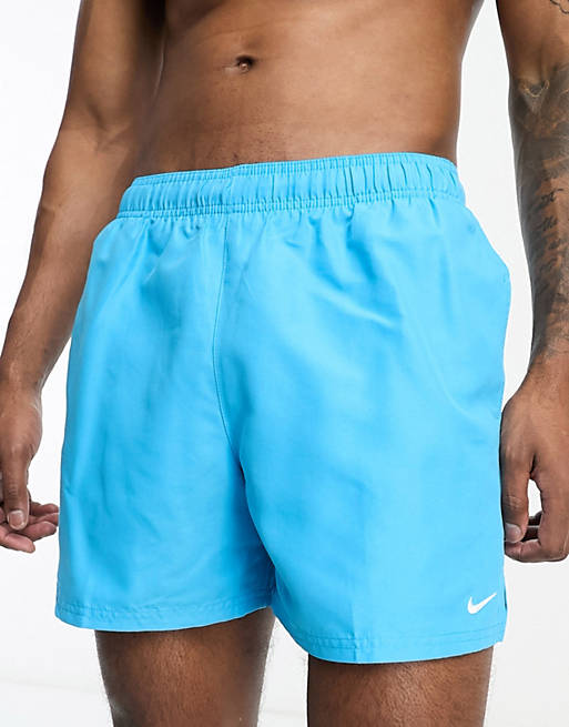 Nike Swimming Volley 5 inch swim shorts in blue | ASOS
