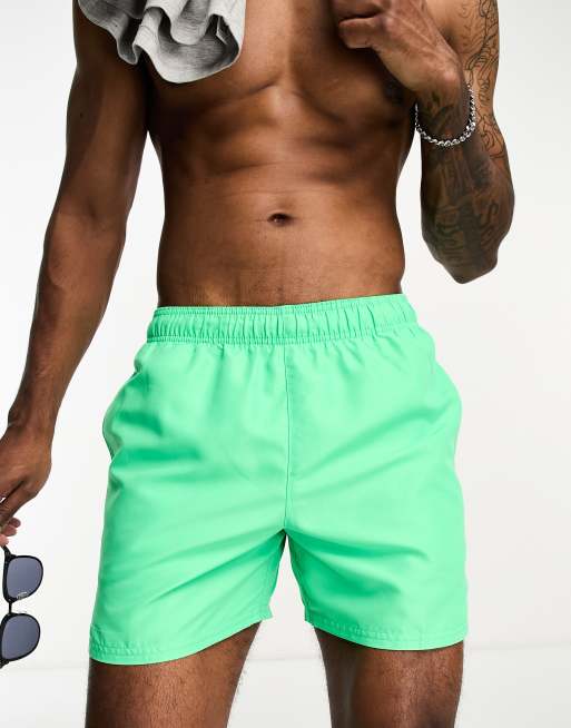 favorit Orphan os selv Nike Swimming Volley 5 inch swim shorts in bright green | ASOS