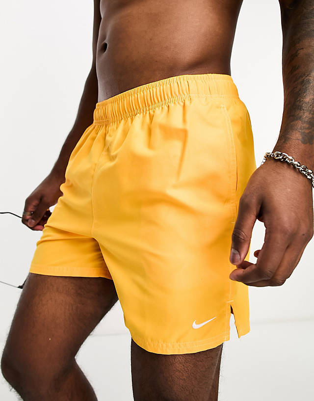 Nike Swimming - volley 5 inch swim shorts in bright orange