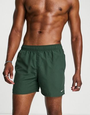 Nike Swimming Volley 5 inch swim shorts in dark green - ASOS Price Checker