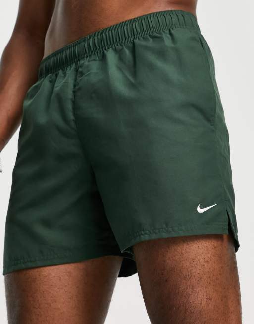 Nike Swimming - Volley - 5 inch zwemshort in donkergroen, 3 van 4