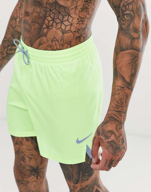 Nike swimming volley swim shop short in volt yellow