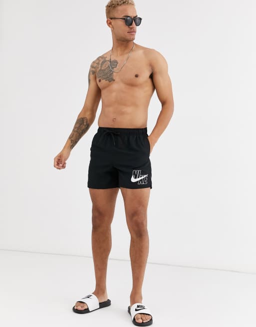 Nike Swimming - Zwemshorts met groot logo in zwart, 4 van 4