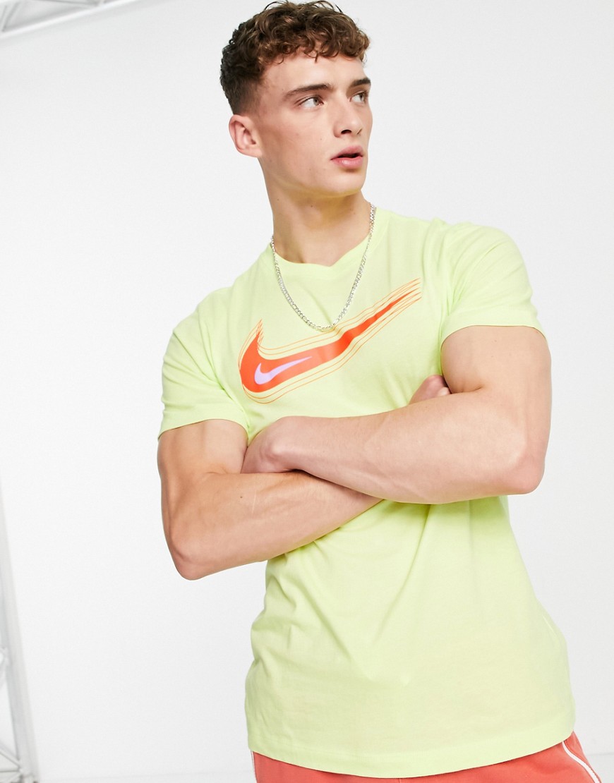 Nike Swoosh 12 Month logo t-shirt in lime-Green