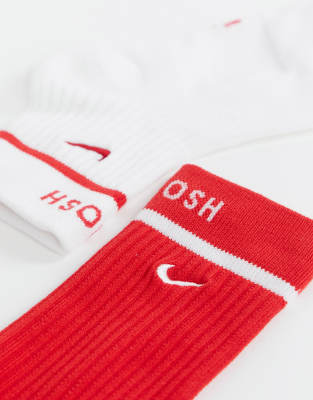 nike socks with red swoosh