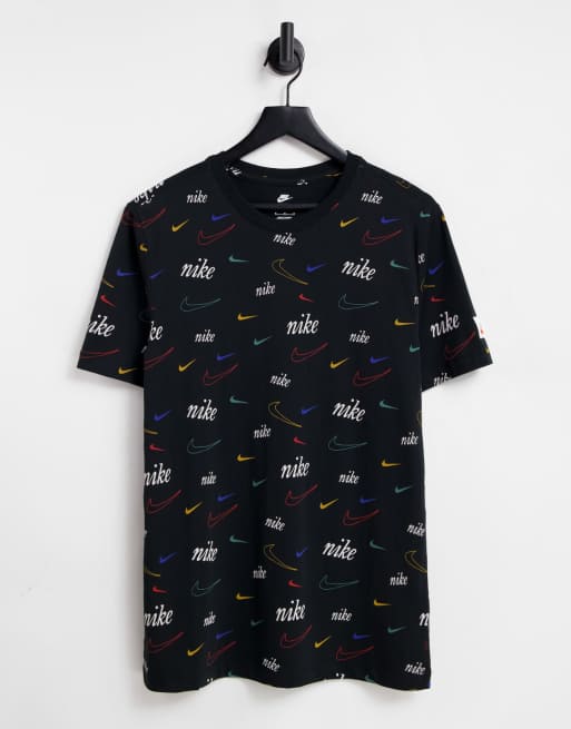 Nike shirt with store nike all over it