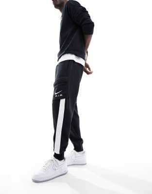 Nike Swoosh Air cargo joggers in black